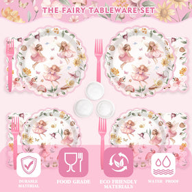 Kinovo enchanted fairy design on dinnerware sparks magical vibes at celebrations.
