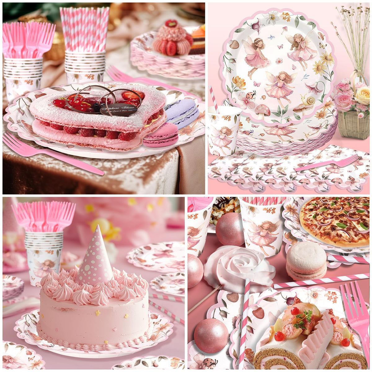 Kinovo fairy plastic forks and knives for fast, clutter-free dining.