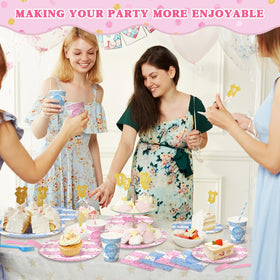 Kinovo 50-pack forks for easy serving at gender reveal party