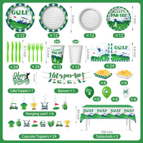 Kinovo golf dessert plates add a themed serving touch