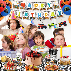 Kinovo Monster Truck plates 9in for hearty servings and vibrant design