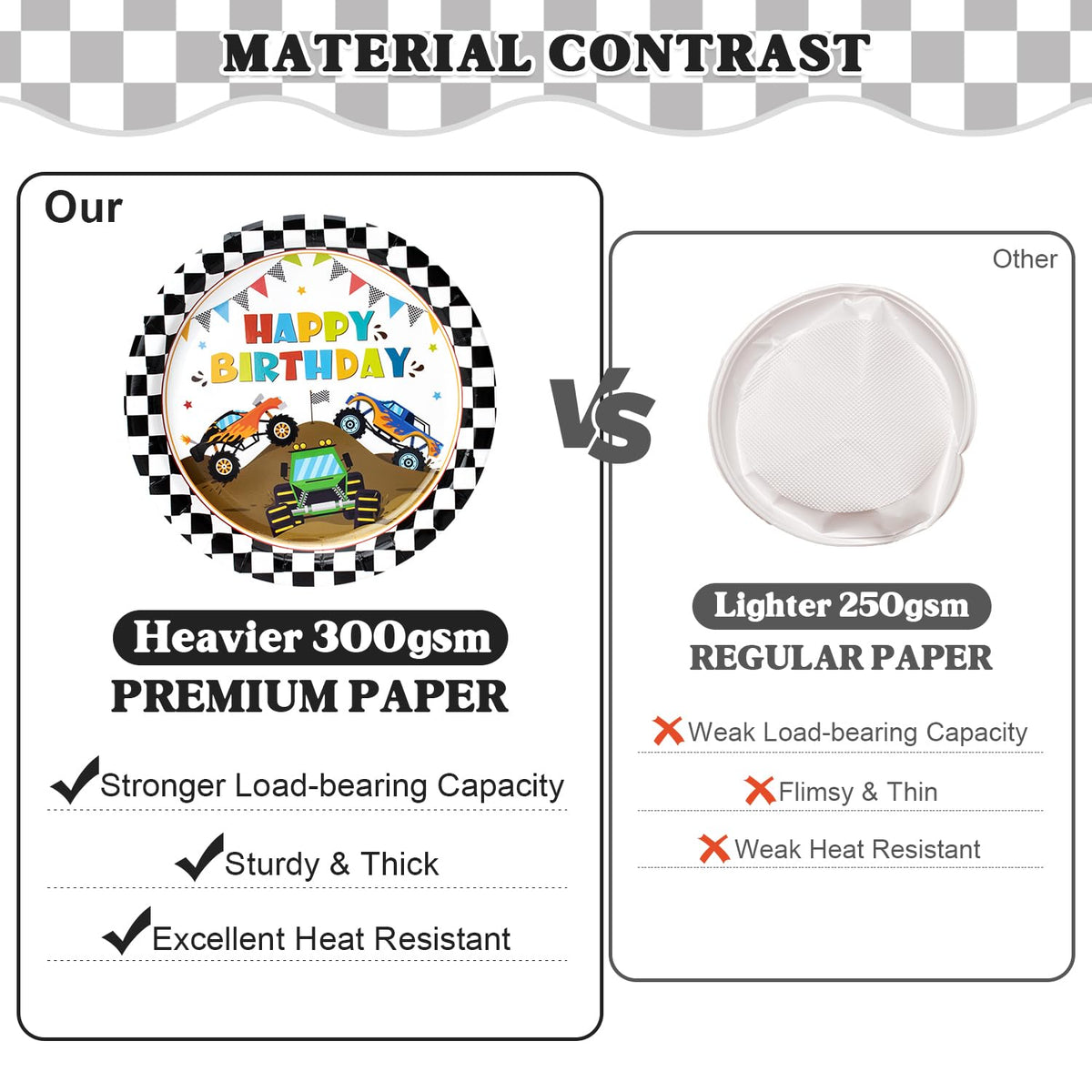 Kinovo Monster Truck tablecloths for waterproof surface protection
