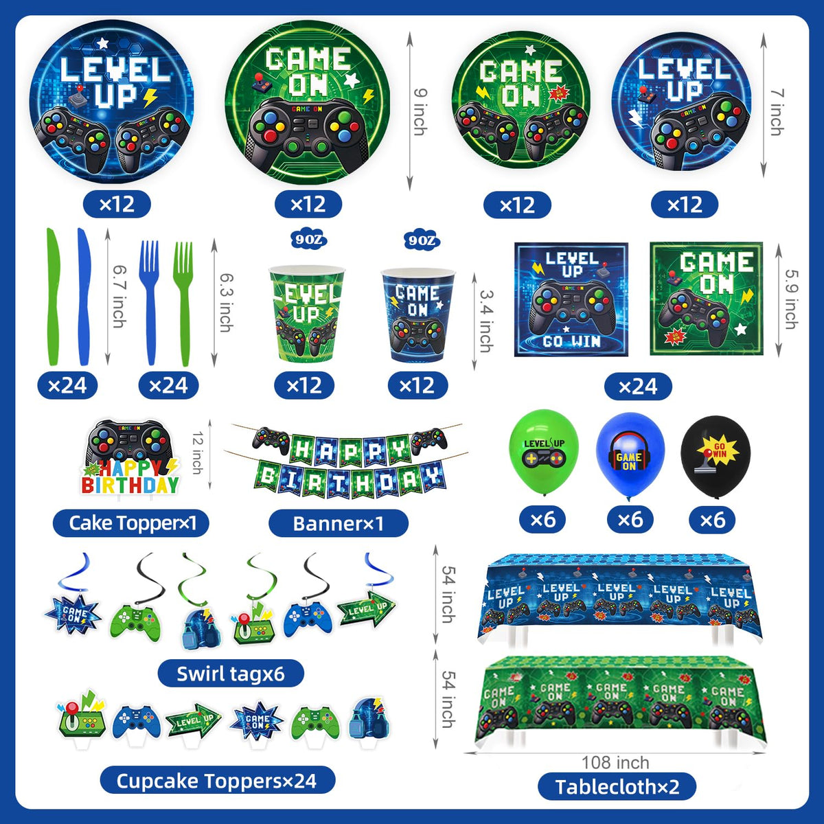 Kinovo video game dinner plates elevate meal presentation.