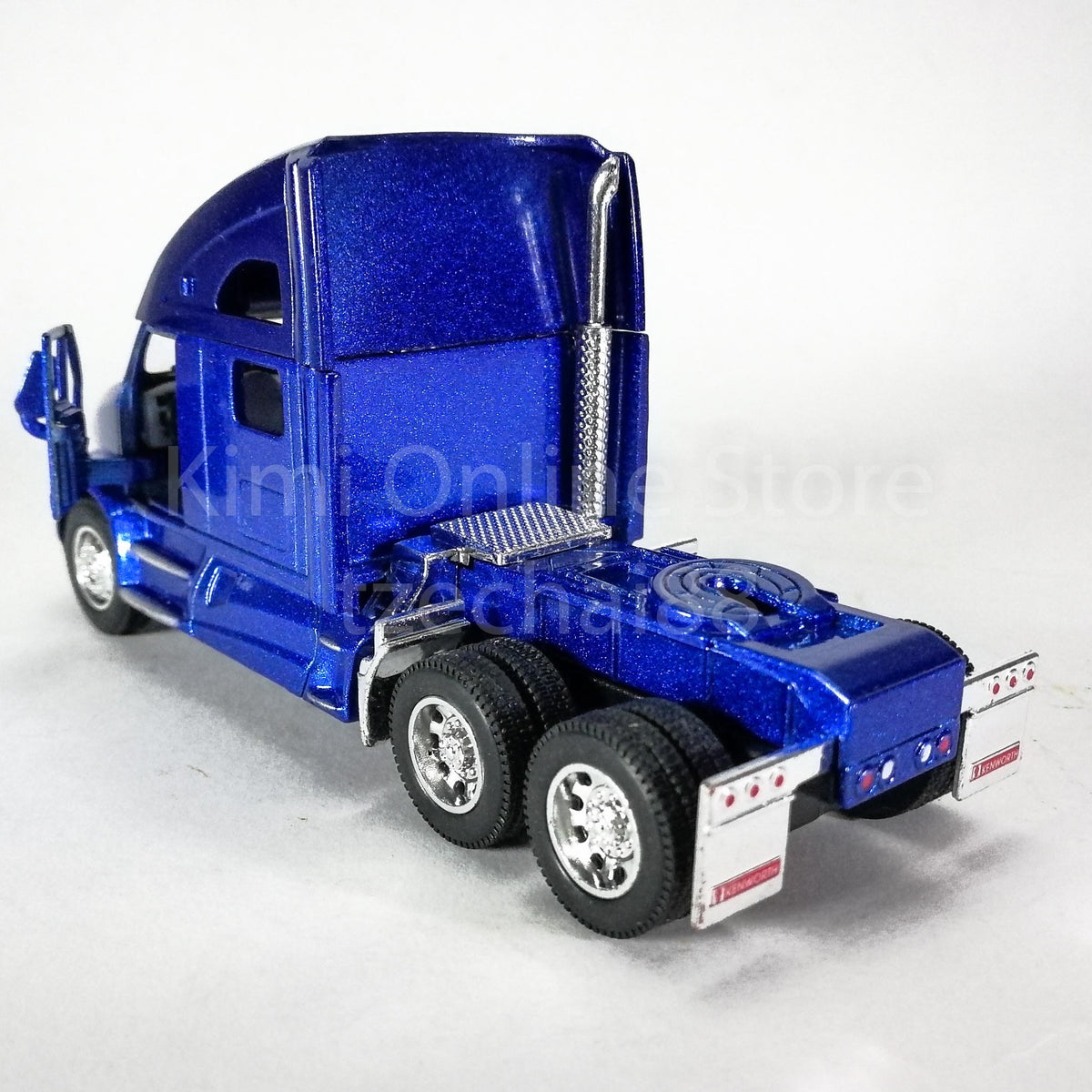 Authentic interior and chrome accents mirror real life Kenworth styling.