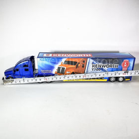 Openable doors reveal a detailed cab interior for display.