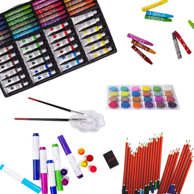 Kinspory Art Set colored pencils with rich pigments for precise details.