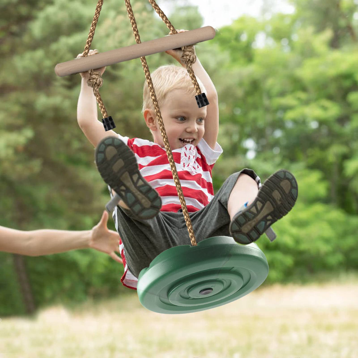 Kinspory backyard setup with quick assembly and strap included