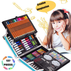 KINSPORY Deluxe Art Supplies Kit colored pencils for precise drawing