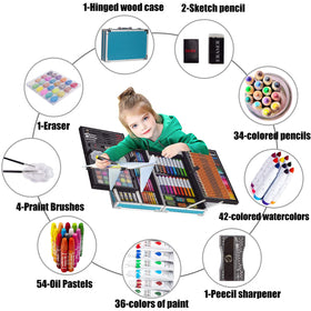 KINSPORY Deluxe Art Supplies Kit oil pastels for vibrant textures