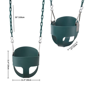 KINSPORY EVA seat with high back supports comfort during play