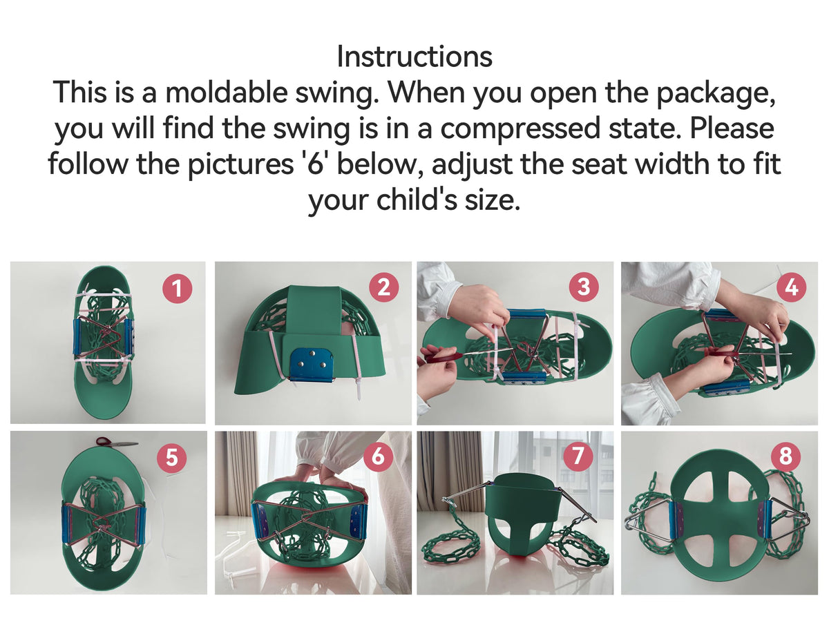 KINSPORY All-weather design lets kids swing safely year-round