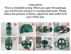 KINSPORY All-weather design lets kids swing safely year-round