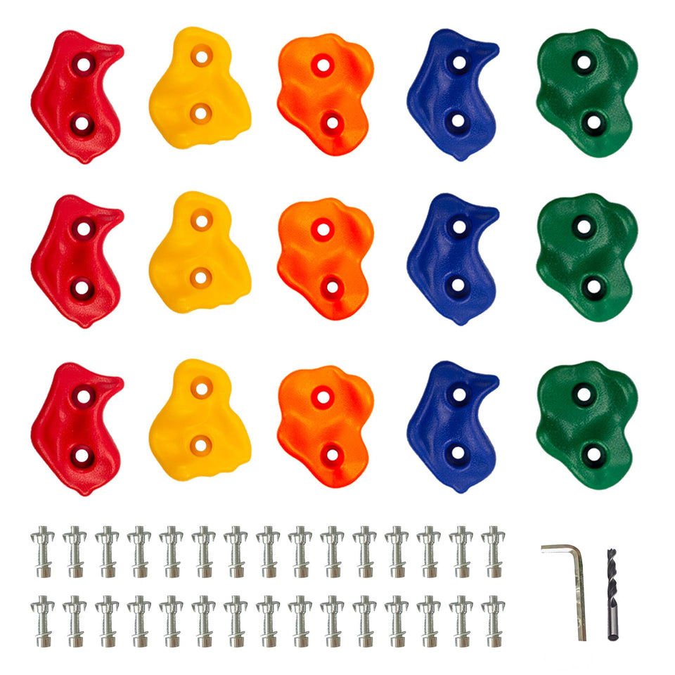 KINSPORY pig nose rock climbing holds, assembly-ready for safe indoor or outdoor climbing.