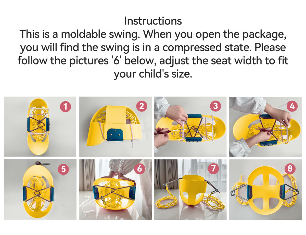 KINSPORY Toddler Swing stainless hardware for durable outdoor use