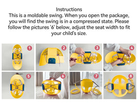 KINSPORY Toddler Swing stainless hardware for durable outdoor use