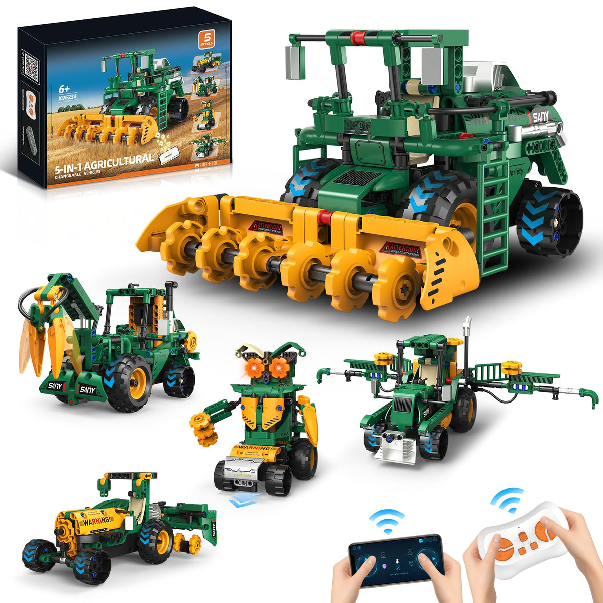 Kiothdre 5-in-1 STEM harvester model for hands-on learning and creative play