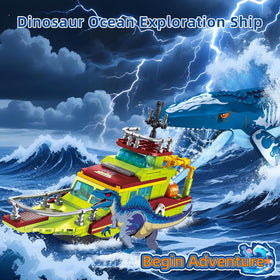 kiothdre dino ship build highlights 327-piece set for hands-on engineering play.