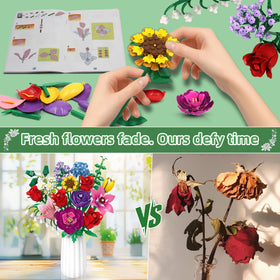 Kiothdre DIY design petals adjustable for customizable bouquet creativity