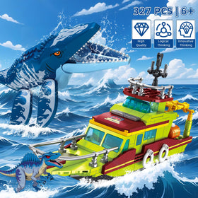 kiothdre mosasaurus poseable shows realistic action with movable jaws and fins.