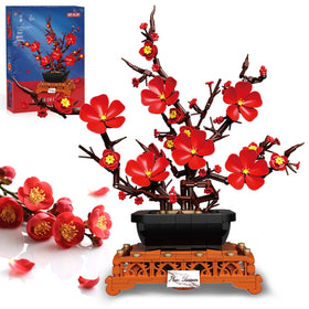 Kiothdre Plum Blossom building set bouquet assembly for elegant home decor.