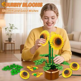 Kiothdre sunflower adjustable stem – poseable petals and leaves for lifelike arrangements.