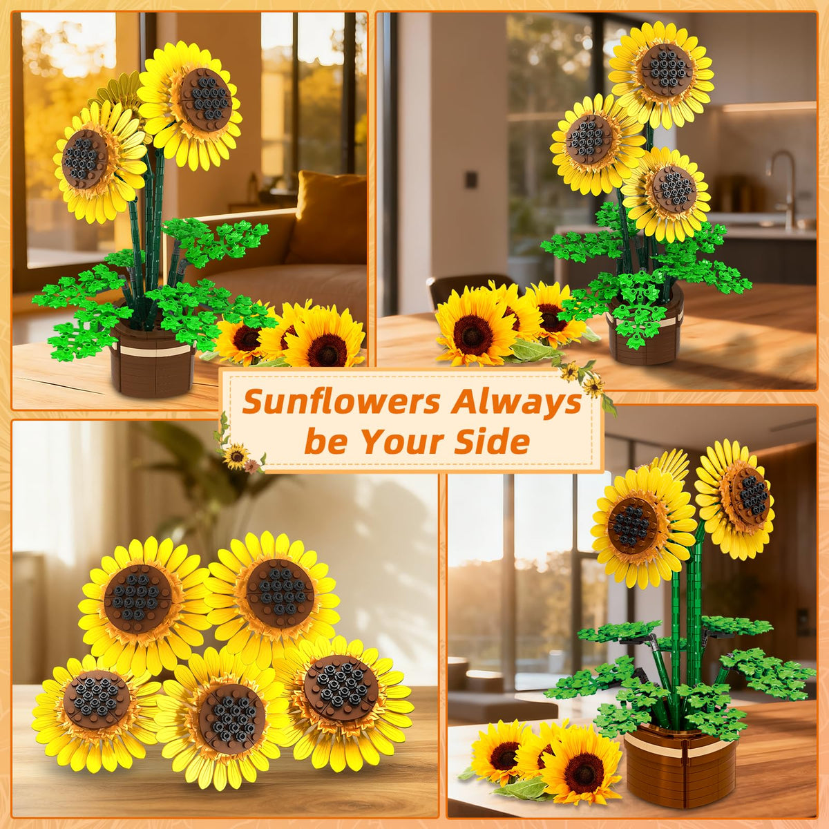 Kiothdre sunflower yellow petals – vibrant color that brightens desks or shelves.