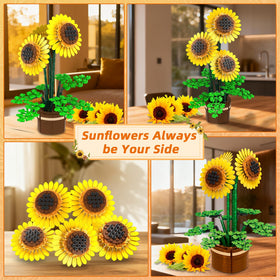 Kiothdre sunflower yellow petals – vibrant color that brightens desks or shelves.