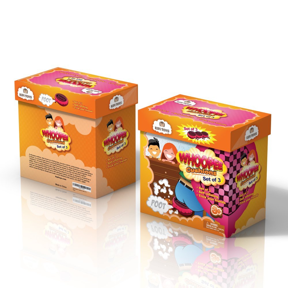 Kipi Toys Whoopee Cushion home entertainment for family laughs.