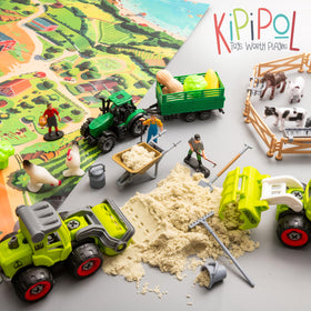 Kipipol farm vegetables pieces enable pretend harvest and sorting.