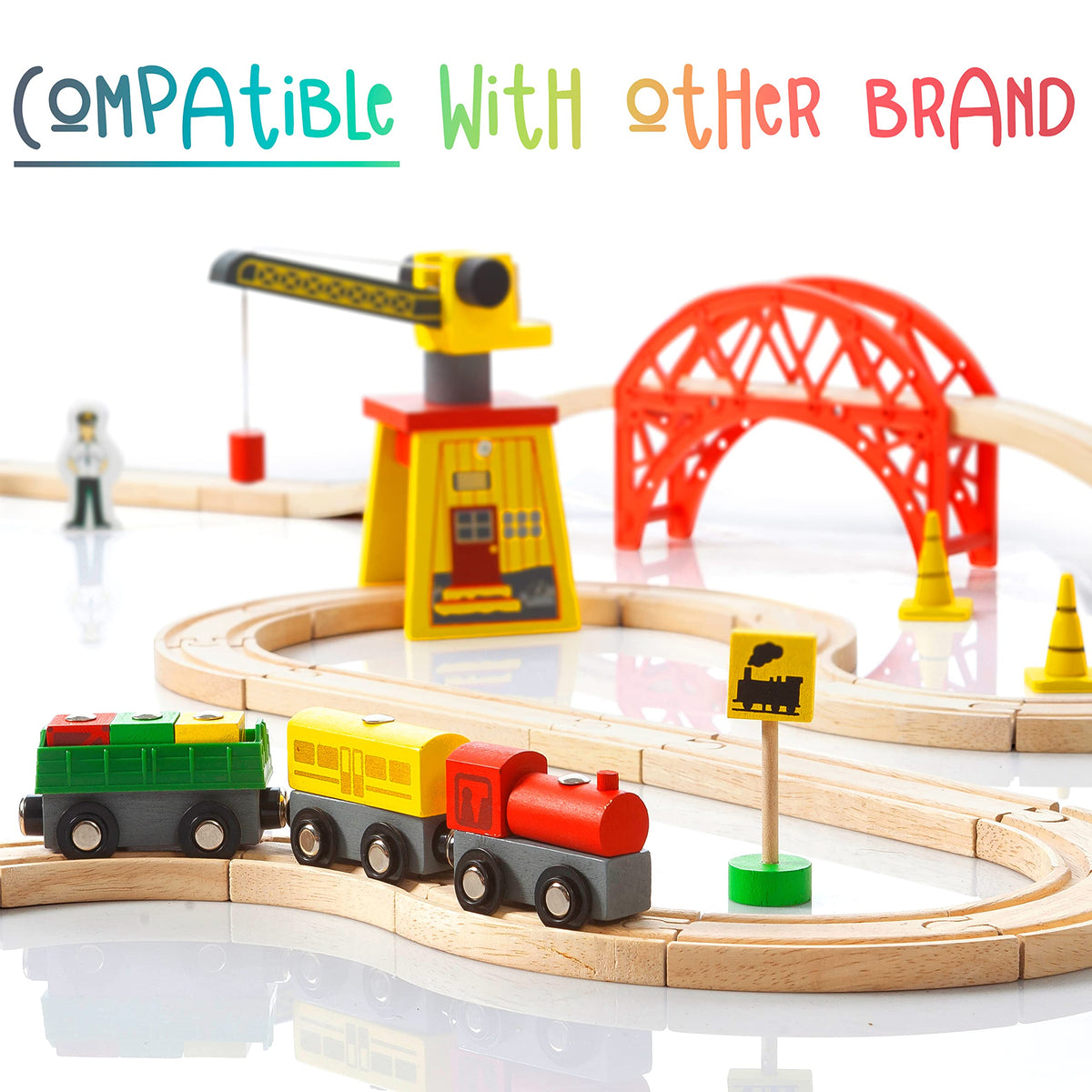 KipiPol wooden train set makes a thoughtful gift for young engineers