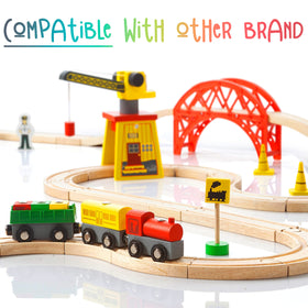KipiPol wooden train set makes a thoughtful gift for young engineers