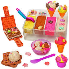 Kipipol Sensory Bin ice cream sand kit tray shown for pretend play creativity.