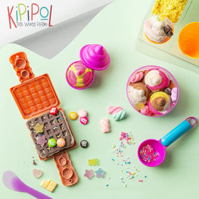 Kipipol Moon Sand in pink color for vibrant sensory texture play.
