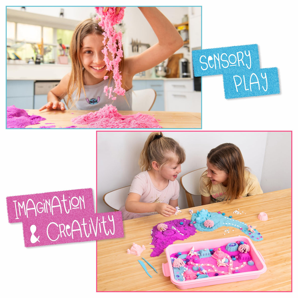 Kipipol three-color sensory sand for tactile exploration