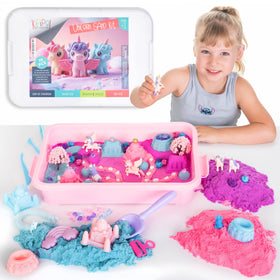Kipipol unicorn sensory bin storage box for organized play sessions