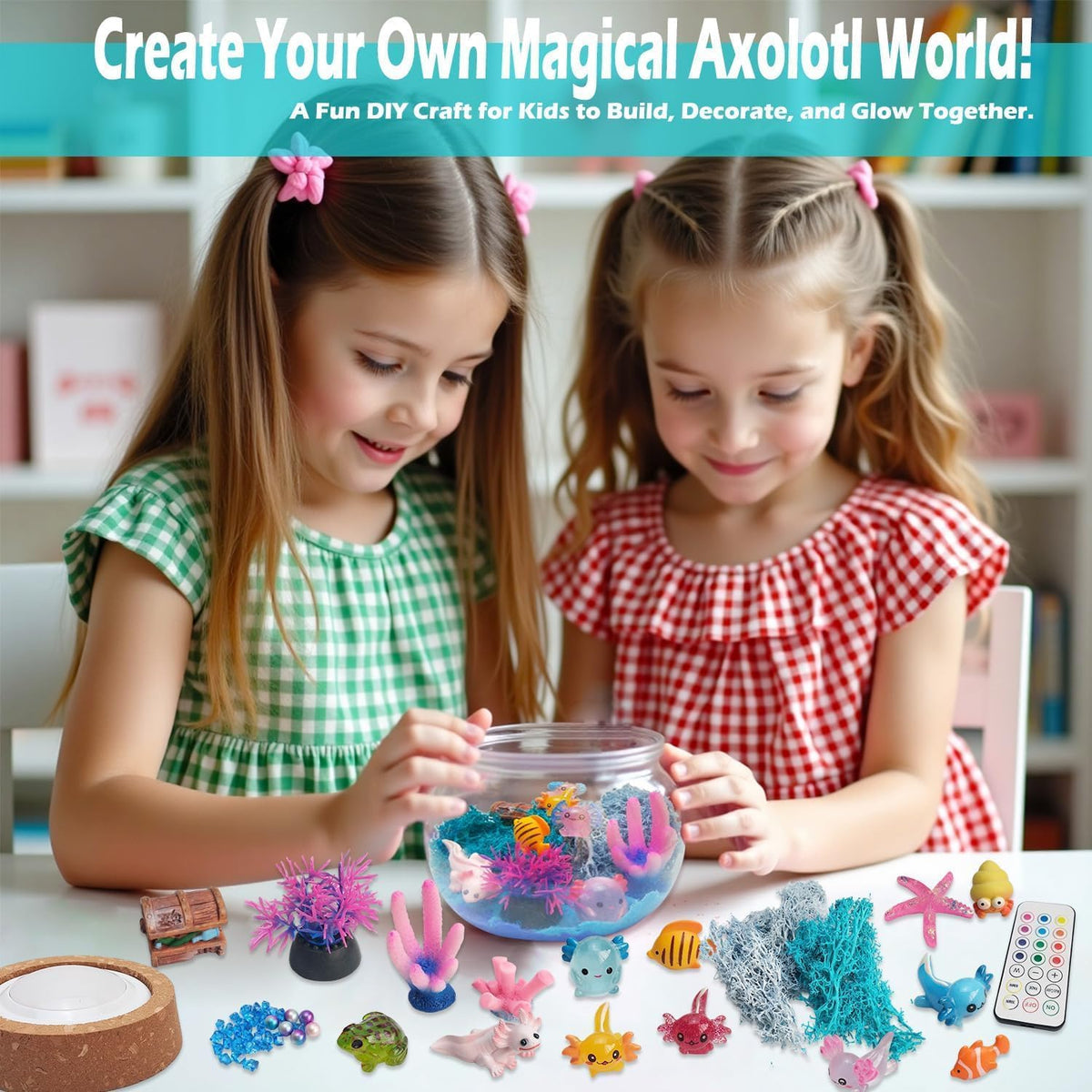 Kipwake axolotl toys included for imaginative jar-play