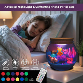 Kipwake terrarium jar designed for decorating with moss and beads