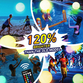 KIRALUMI Waterproof IP67 glow ball withstands splashes.