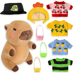 Kireidane Capybara Plush 10.2-inch with outfits for imaginative dress-up play.