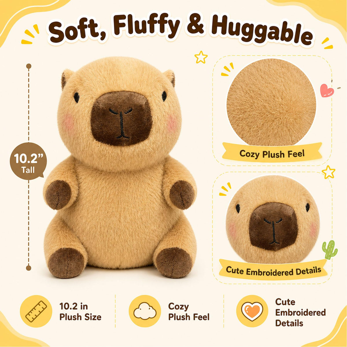 Kireidane Capybara Plush dress-up set fosters creative, screen-free play.