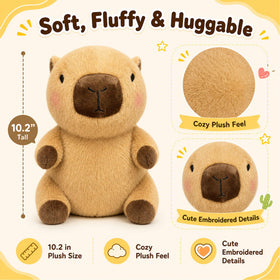 Kireidane Capybara Plush dress-up set fosters creative, screen-free play.