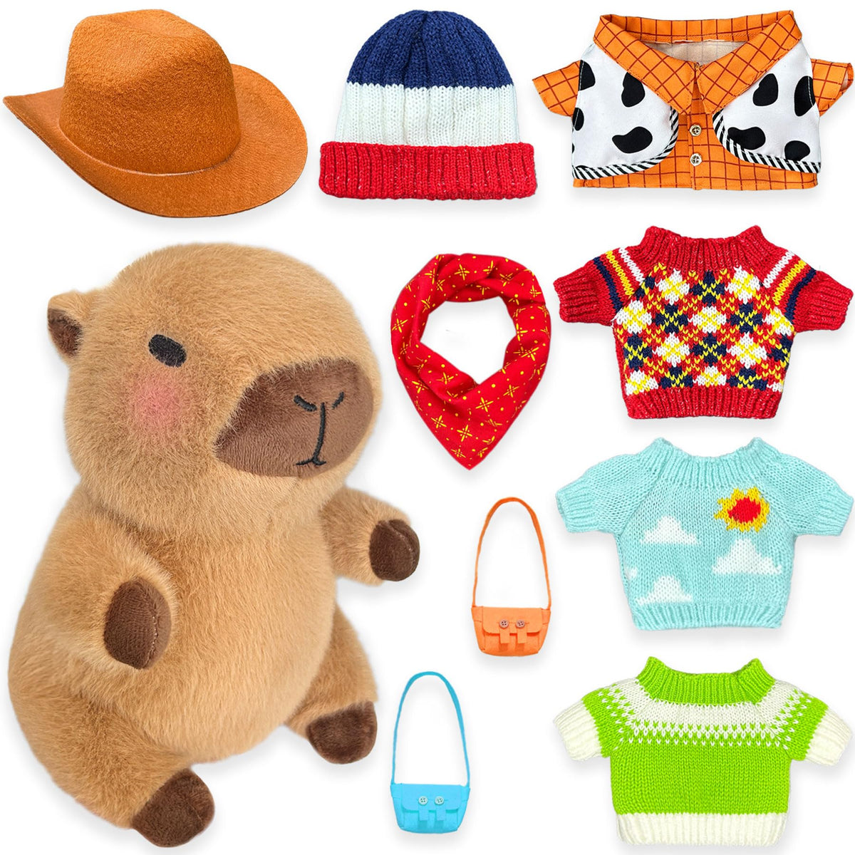 Kireidane Capybara Plush dress-up kit sparks kids' creativity