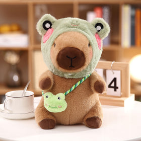 Soft fabric close-up of Kireidane capybara plush inviting cuddles
