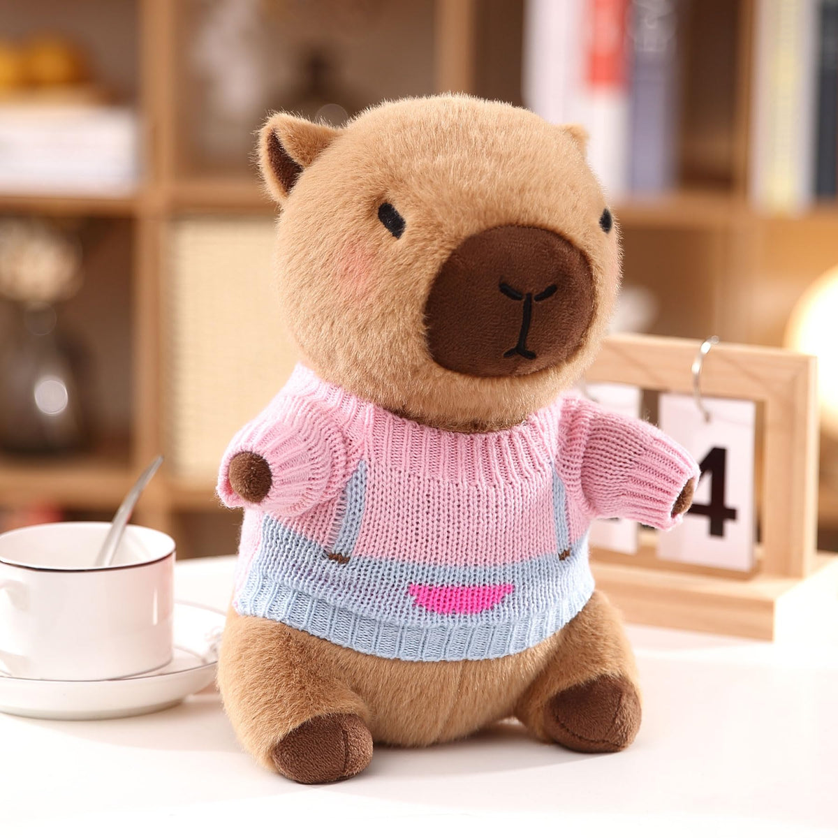 Green color of Kireidane capybara plush enhances visual appeal