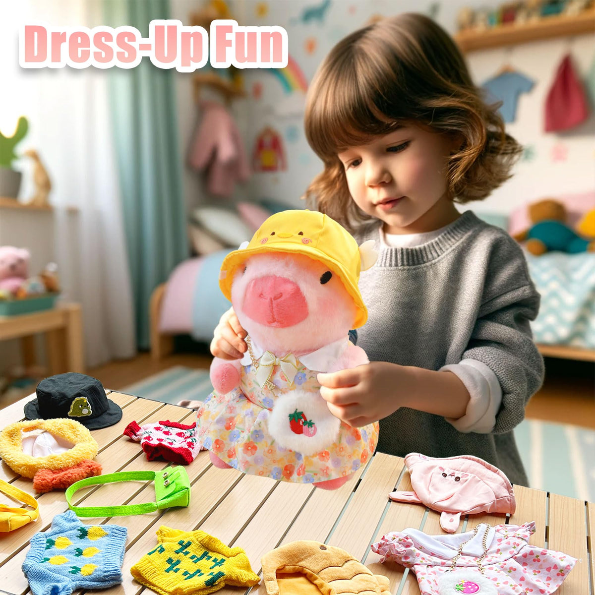 Soft, durable material keeps the capybara plush cuddly and long-lasting