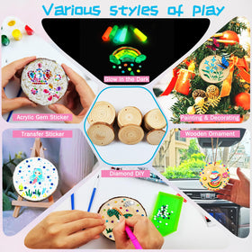 Kirkotoy glow-in-the-dark paint brings designs to life.