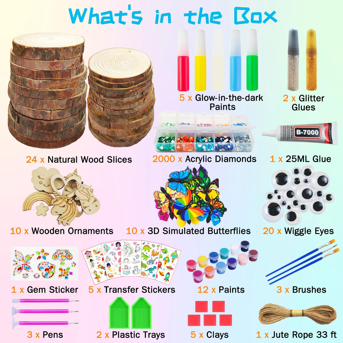 Kirkotoy stickers, diamonds, and ornaments for vibrant crafts.