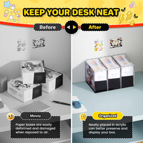 Kisbox ETB polished-edge clear acrylic adds premium look