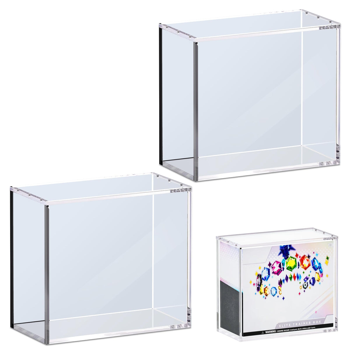 Kisbox ETB protector case 2pc securely displays Elite Trainer Boxes