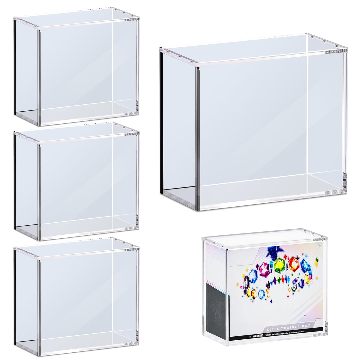 Kisbox ETB protector case front view shows a precise fit for pristine display and secure storage.